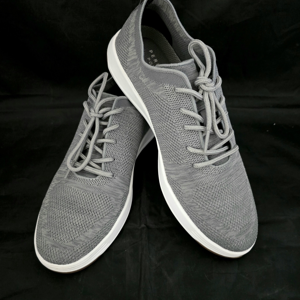 Perry Ellis Gray Knit Sneakers